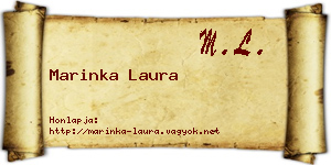 Marinka Laura névjegykártya